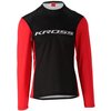 Koszulka rowerowa KROSS Hyde Long Sleeve (rozmiar L) Czarno-czerwony Płeć Męska