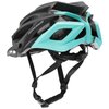Kask rowerowy KROSS Vincitore Czarno-turkusowy MTB (rozmiar L) Technologie 23 otwory wentylacyjne