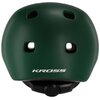 Kask KROSS Super Hero Zielony dla Dzieci (rozmiar S) Technologie 12 otworów wentylacyjnych