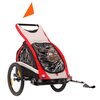 Przyczepka rowerowa KROSS Freedom 30kg Pasy Czarno-czerwony Pasy bezpieczeństwa Tak