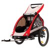 Przyczepka rowerowa KROSS Freedom 30kg Pasy Czarno-czerwony Ochrona przed warunkami atmosferycznymi Tak