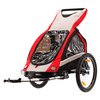 Przyczepka rowerowa KROSS Freedom 30kg Pasy Czarno-czerwony Regulacja oparcia Nie
