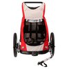 Przyczepka rowerowa KROSS Freedom 30kg Pasy Czarno-czerwony Materiał Poliester