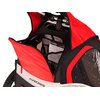 Przyczepka rowerowa KROSS Freedom 30kg Pasy Czarno-czerwony Wentylacja Tak