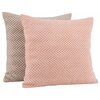 Poszewka MY HOME Chenille Pink 45 x 45 cm Różowy Wzór Geometryczny