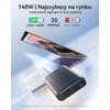 Powerbank INIU Leopard Power 25000 mAh 140W Czarny Typ ładowania AFC Adaptive Fast Charge