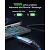Kabel USB-C - USB-C INIU Leopard 100W 2 m Czarny Obsługiwane zasilanie [W] do 100