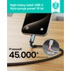 Kabel USB-C - USB-C INIU Leopard 100W 2 m Czarny Długość [m] 2