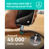 Kabel USB-C - USB-C INIU Leopard Magnetic 240W 1.2 m Czarny Typ USB-C - USB-C