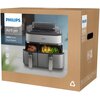 Air Fryer Frytkownica beztłuszczowa PHILIPS Ovi Dual Basket NA555/00 podwójny kosz gotowanie na parze i ponad 1000 przepisów Pojemność koszyka [kg] 1.5