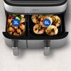 Air Fryer Frytkownica beztłuszczowa PHILIPS Ovi Dual Basket NA555/00 podwójny kosz gotowanie na parze i ponad 1000 przepisów Zakres temperatury (min-max) 40 - 200 °C