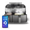 Air Fryer Frytkownica beztłuszczowa PHILIPS Ovi Dual Basket NA555/00 podwójny kosz gotowanie na parze i ponad 1000 przepisów