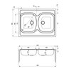 Zlewozmywak DEANTE Tango ZM6 0200 Komora 1 340 x 380 x 130 mm