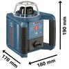 Laser obrotowy BOSCH Professinonal GRL 300 HV (0601061504) Zasięg [m] 300