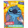 Kolorowanka Disney Stitch Megakolorowanka z naklejkami (miękka okładka)