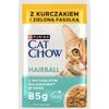 Karma dla kota CAT CHOW Hairball z Kurczakiem i zieloną fasolką w sosie (26 x 85g) Opakowanie Saszetka