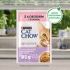 Karma dla kota CAT CHOW Sensitive z Łososiem i cukinią w sosie (26 x 85 g) Waga 2.21 kg