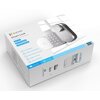 Białe opakowanie produktu z widocznym zamkiem szyfrowym i klawiaturą numeryczną, z logo "EZVIZ" oraz napisami: "Smart Lock", "DL01 Pro", "DL01CP Keypad", "A3-R200 Gateway". Na opakowaniu znajdują się także ikony i teksty dotyczące funkcji, takich jak "DIY
