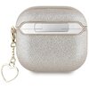 Etui na słuchawki GUESS Metallic Script Charm do Apple Airpods 4 Złoty Wodoodporność Nie