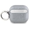 Etui na słuchawki KARL LAGERFELD Monogram Choupette Head do Apple Airpods 4 Srebrny Wodoodporność Nie