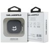 Etui na słuchawki KARL LAGERFELD Monogram Choupette Head do Apple Airpods 4 Czarny Kompatybilność Apple Airpods 4 gen
