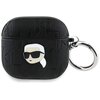 Etui na słuchawki KARL LAGERFELD Monogram Karl Head do Apple AirPods 4 Czarny