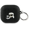 Etui na słuchawki KARL LAGERFELD Monogram Karl & Choupette Head do Apple Airpods 4 Czarny