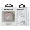 Etui na słuchawki KARL LAGERFELD Monogram Karl & Choupette Head do Apple Airpods 4 Różowy Kompatybilność Apple Airpods 4 gen
