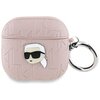 Etui na słuchawki KARL LAGERFELD Monogram Karl Head do Apple AirPods 4 Różowy
