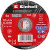 Tarcza do cięcia EINHELL 49711522 125 mm (5 szt.) Liczba sztuk w opakowaniu 5