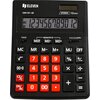 Kalkulator ELEVEN CDB1201BK-RD Zasilanie bateryjno-słoneczne, 4 pamięci Funkcje matematyczne Logarytmy dziesiętne