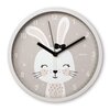 Zegar ścienny HAMA Lovely Bunny 25 cm Biało-szary