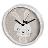 Zegar ścienny HAMA Lovely Bunny 25 cm Biało-szary Materiał wykonania Materiał syntetyczny