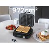 Gofrownica LOVIO HOME PerfectCrisp LVWF002BK Kształt gofrów Prostokąty