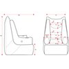 Fotel DIABLO CHAIRS X-Bager Czarno-Czerwony Zagłówek Tak