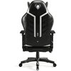 Fotel DIABLO CHAIRS X-Ray 2.0 Small Size Czarno-biały Podświetlenie RGB Nie