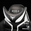 Fotel DIABLO CHAIRS X-Ray 2.0 Small Size Czarno-biały Zagłówek Tak