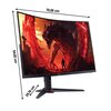 Monitor ACER Nitro XZ323QUX2 31.5" 2560x1440px 240Hz 1 ms [VRB] Curved Częstotliwość odświeżania obrazu [Hz] 240