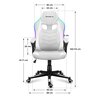 Fotel HUZARO Force 2.5 RGB Biały Podnóżek Nie