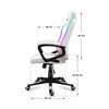 Fotel HUZARO Force 2.5 RGB Biały Materiał obicia Siatka Huge Mesh