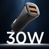 Ładowarka samochodowa SPIGEN Essential EV302 30W Czarny Moc wyjściowa [mA] 2400