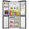 Lodówka HISENSE RQ5P470SMFE Side by Side No Frost 178.5cm Czarna Podajnik wody Pojemność [l] 303 chłodziarka + 179 zamrażarka