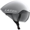 Kask rowerowy LAZER Victor KinetiCore Biało-srebrny (rozmiar M)