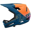 Kask rowerowy LAZER Cage KinetiCore Pomarańczowo-niebieski mat MTB (rozmiar XS) Regulacja Od 52 do 54 cm