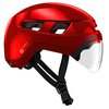 Kask rowerowy LAZER Urbanize NTA Czerwony Miejski z lampką (rozmiar M)