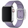 Pasek do Apple Watch (38/40/41mm) Liliowy Materiał Skóra