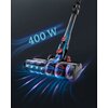 Odkurzacz MPM GoFlex MOD-72 Slider Touch Funkcje Elektroszczotka, Możliwość wymiany baterii, Podświetlana szczotka, Wyświetlacz, Odłączany odkurzacz ręczny, Regulacja mocy ssania, Dla posiadaczy zwierząt