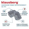 Forma silikonowa do Air Fryer KLAUSBERG KB-7791 14,5 x 20,6 cm (2 sztuki) Szary Przeznaczenie Do Air Fryerów