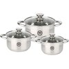 Zestaw garnków MG HOME Moderno Brushed (6 elementów)