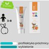 Pasta do zębów WOOM Kids Peach 50 ml Aktywny węgiel Nie